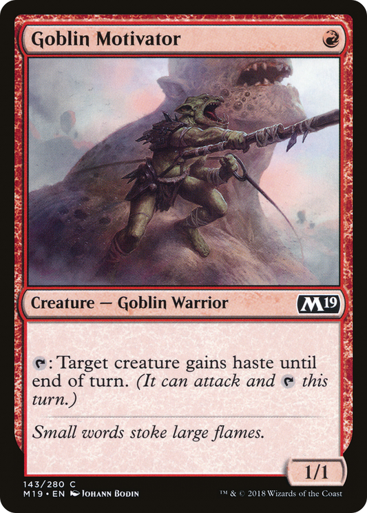 Goblin Motivator (M19-143) - Core Set 2019