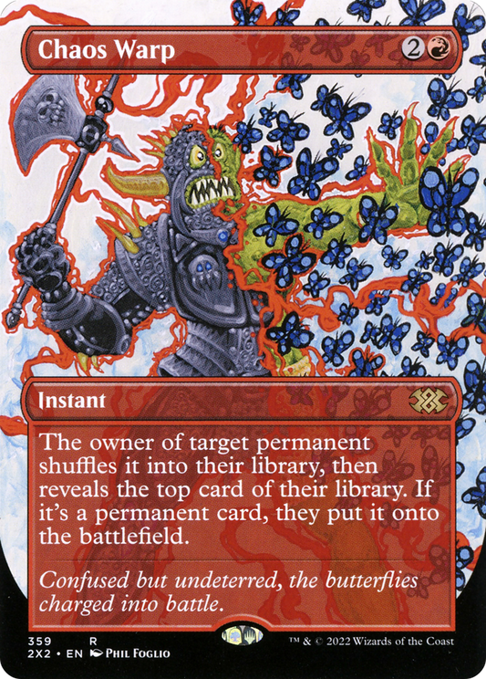 Chaos Warp  (Borderless)(2X2-359) - Double Masters 2022 Foil