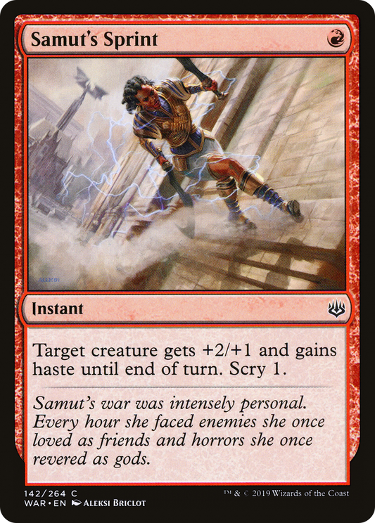 Samut's Sprint (WAR-142) - War of the Spark Foil