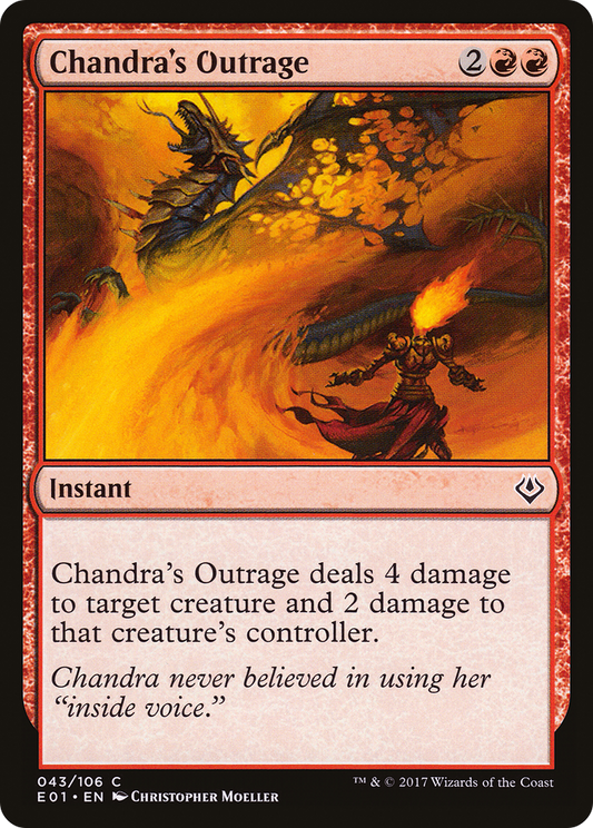 Chandra's Outrage (E01-043) - Archenemy: Nicol Bolas