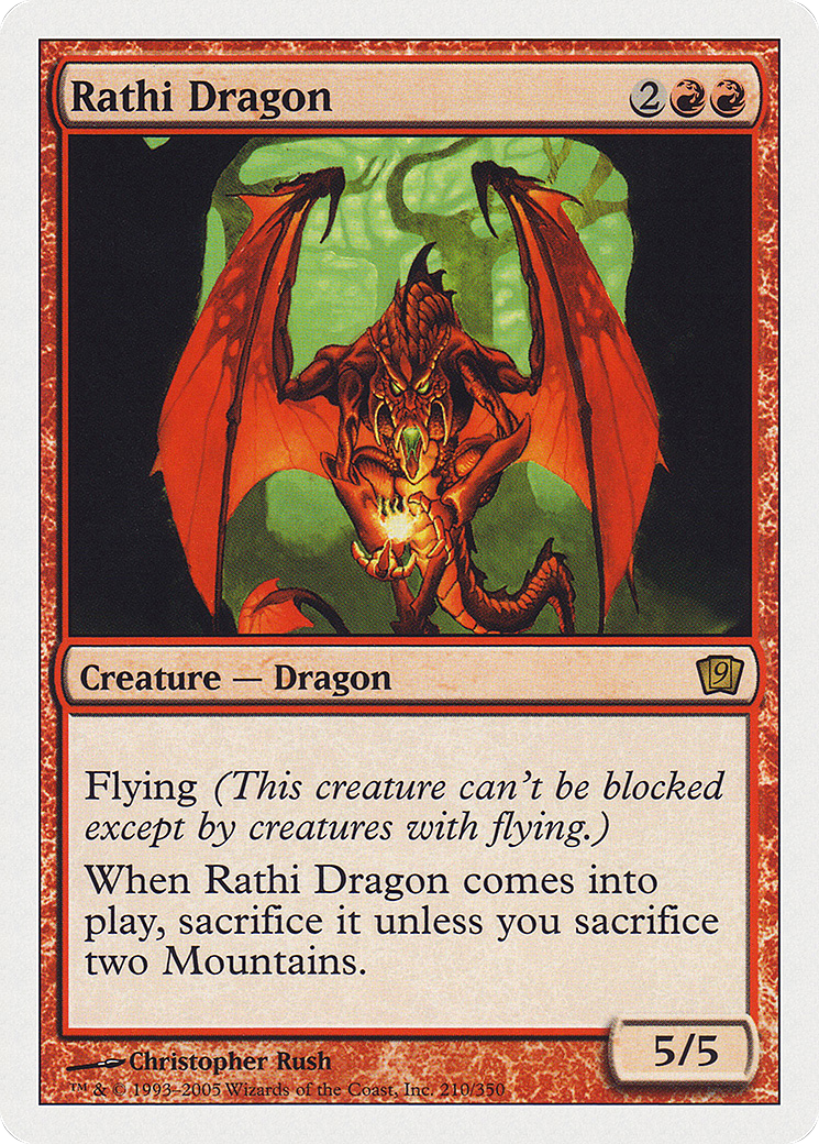 Rathi Dragon (9ED-210) - Ninth Edition Foil