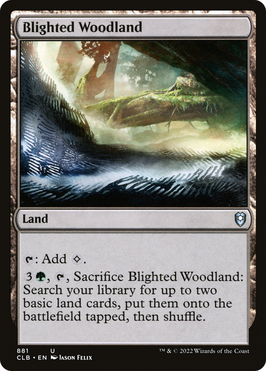 Blighted Woodland (CLB-881) - Commander Legends: Battle for Baldur's Gate