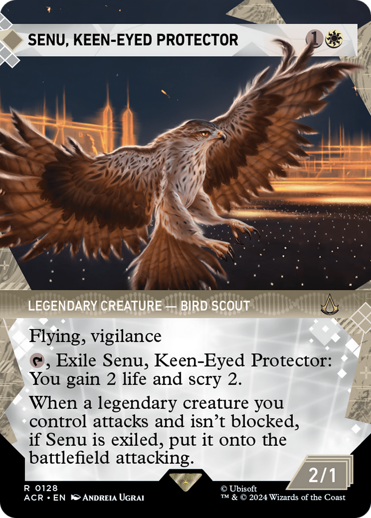 Senu, Keen-Eyed Protector (ACR-128) - Assassin's Creed: (Showcase) (Borderless)