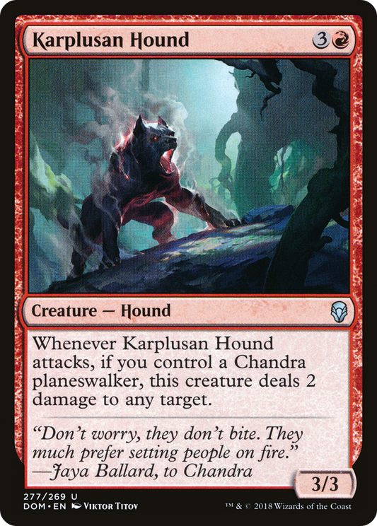 Karplusan Hound (DOM-277) - Dominaria