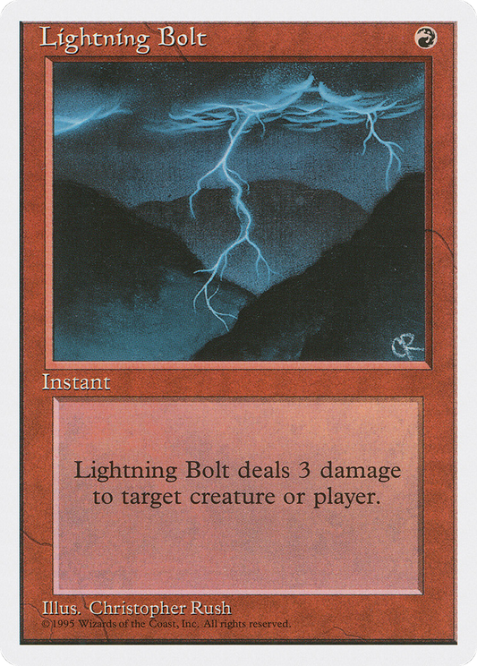 Lightning Bolt (4ED-208) - Fourth Edition