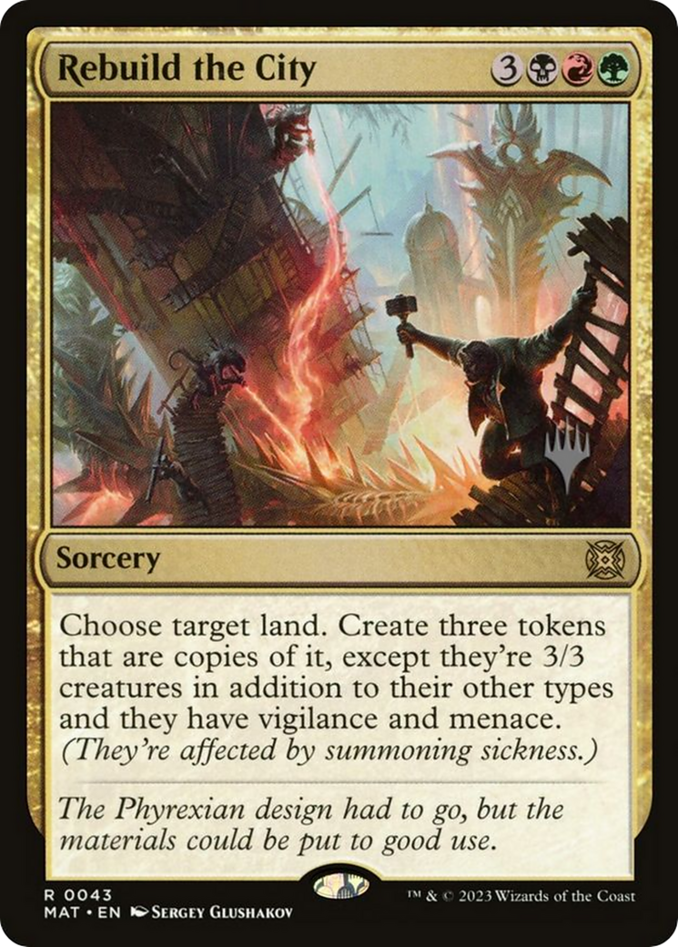 Rebuild the City  (PPLCI-43P) - March of the Machine: The Aftermath Promos (Promo Pack)