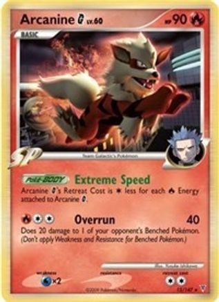 Arcanine G 015/147 - Deck Exclusives Holofoil - Holo Rare