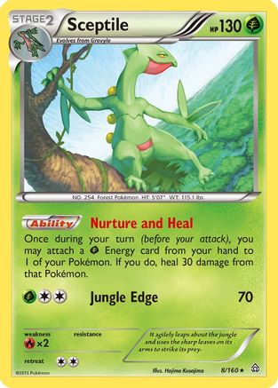 Sceptile 8/160 - Primal Clash Reverse Holofoil