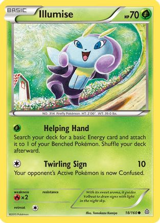 Illumise 018/160 - XY  Primal Clash Reverse Holofoil - Common