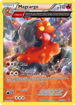 Magcargo (Omega) (24/160) - XY  Primal Clash Reverse Holofoil - Rare
