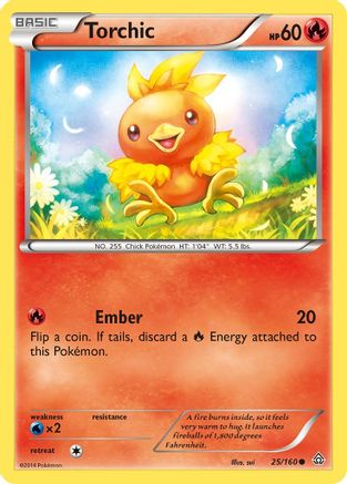 Torchic 25/160 - Primal Clash Reverse Holofoil