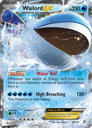 Wailord-EX 38/160 - Primal Clash Holofoil