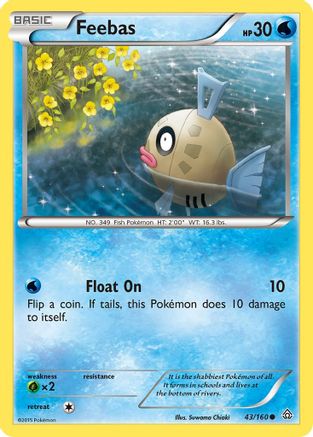 Feebas 043/160 - XY  Primal Clash Reverse Holofoil - Common