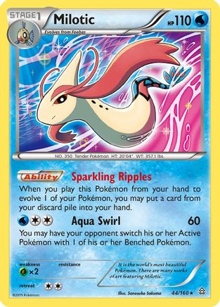 Milotic 044/160 - XY  Primal Clash Holofoil - Holo Rare