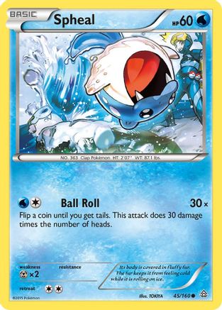 Spheal 45/160 - Primal Clash Reverse Holofoil