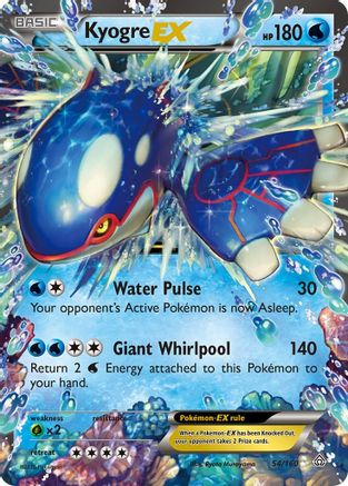 Kyogre EX 054/160 - XY  Primal Clash Holofoil - Ultra Rare