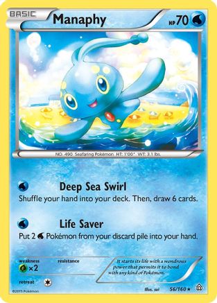 Manaphy 056 - XY  Primal Clash Holofoil - Holo Rare