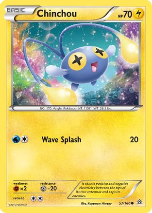 Chinchou 57/160 - Primal Clash Reverse Holofoil