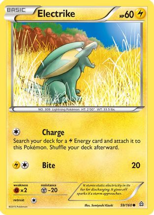 Electrike 059 - XY  Primal Clash Reverse Holofoil - Common