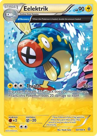 Eelektrik (Alpha) 064/160 - XY  Primal Clash Reverse Holofoil - Rare