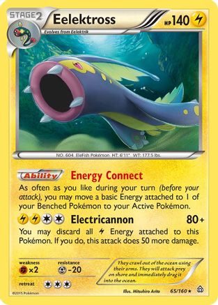 Eelektross 065 - XY  Primal Clash Reverse Holofoil - Holo Rare