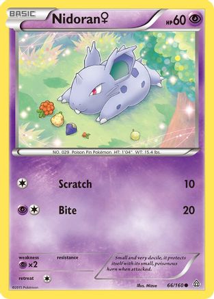 Nidoran ♀ 66/160 - Primal Clash