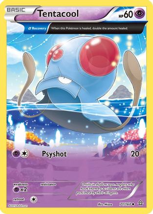 Tentacool 71/160 - Primal Clash Reverse Holofoil