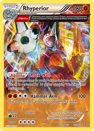 Rhyperior (Omega) (77/160) - XY  Primal Clash Reverse Holofoil - Holo Rare