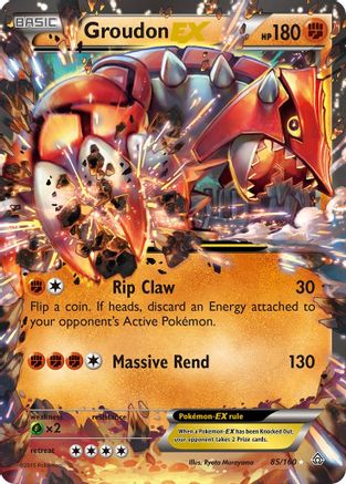 Groudon EX 085/160 - XY  Primal Clash Holofoil - Ultra Rare