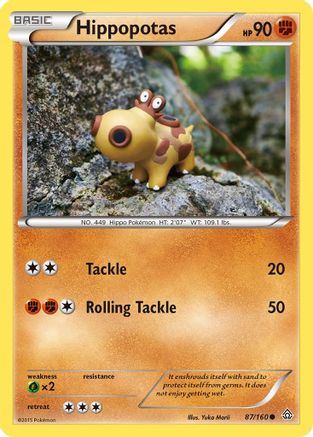 Hippopotas 087/160 - XY  Primal Clash Normal - Common