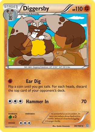 Diggersby 90/160 - Primal Clash Reverse Holofoil