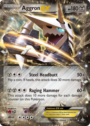Aggron EX 093/160 - XY  Primal Clash Holofoil - Ultra Rare