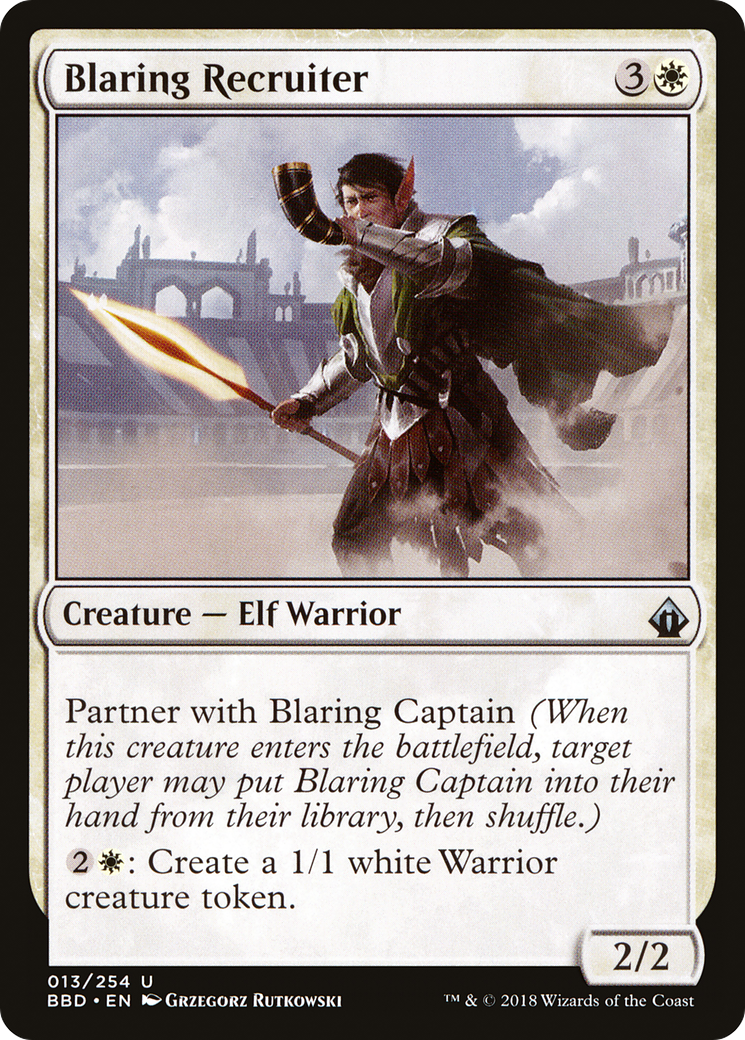 Blaring Recruiter (BBD-013) - Battlebond Foil