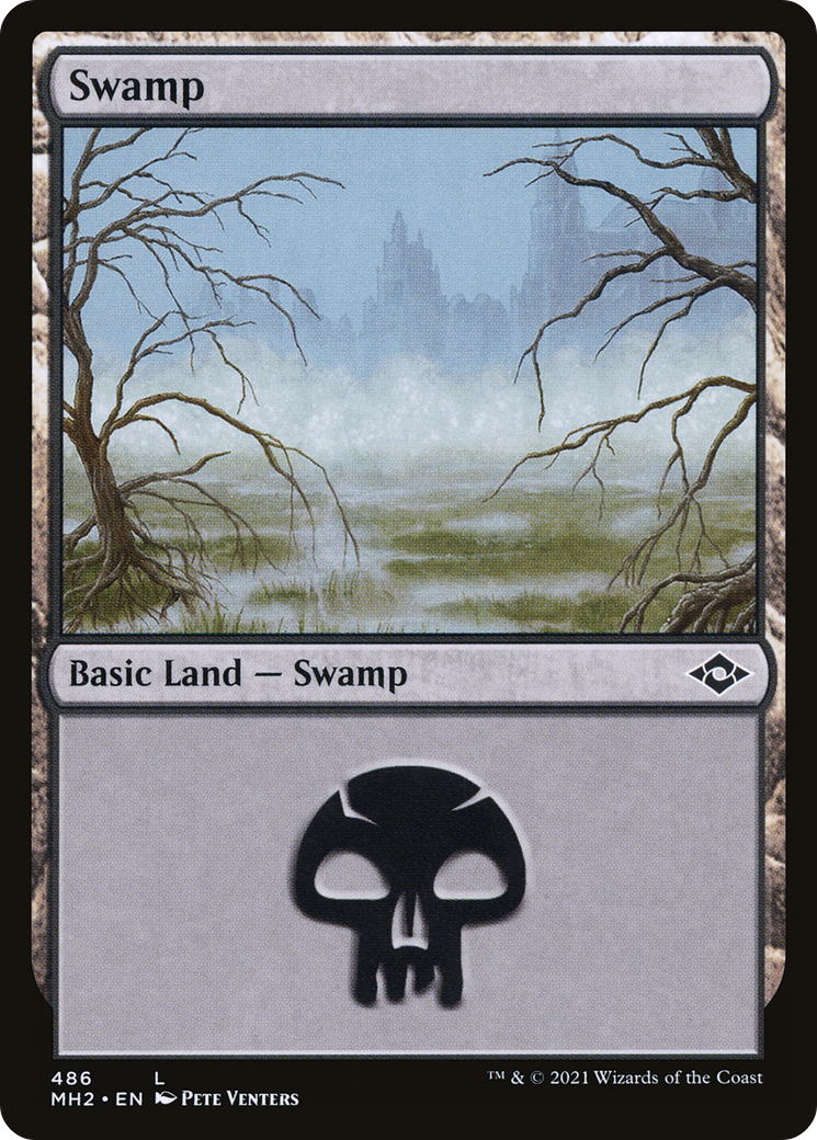 Swamp (MH2-486) - Modern Horizons 2 Etched Foil