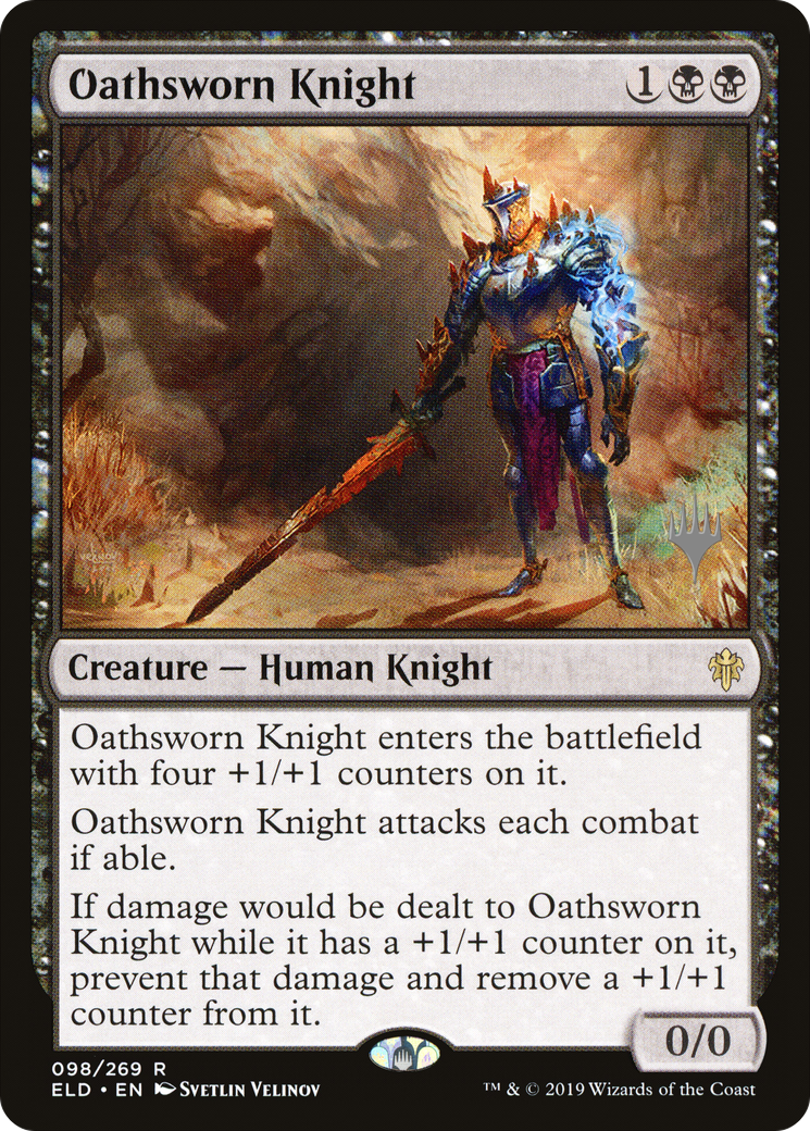 Oathsworn Knight (PPELD-098) - Throne of Eldraine Promos (Promo Pack)