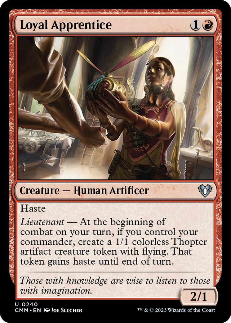 Loyal Apprentice (CMM-240) - Commander Masters Foil