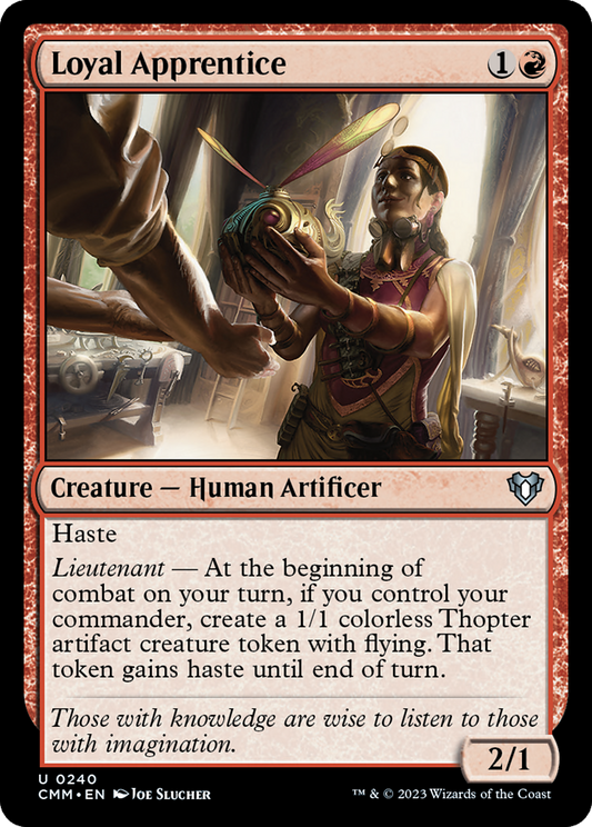 Loyal Apprentice (CMM-240) - Commander Masters Foil