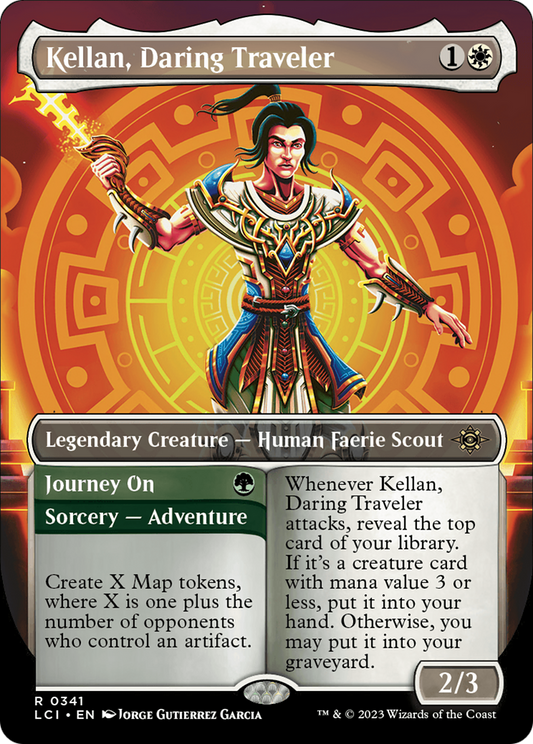 Kellan, Daring Traveler (Borderless) (LCI-341) - The Lost Caverns of Ixalan (Borderless)