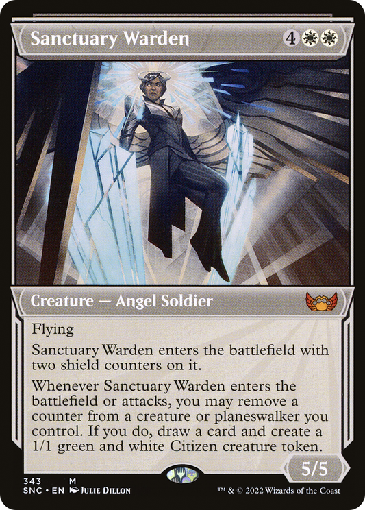 Sanctuary Warden (Showcase)  (SNC-343) - Streets of New Capenna: (Showcase)
