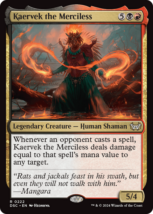 Kaervek the Merciless (DSC-222) - Duskmourn: House of Horror Commander