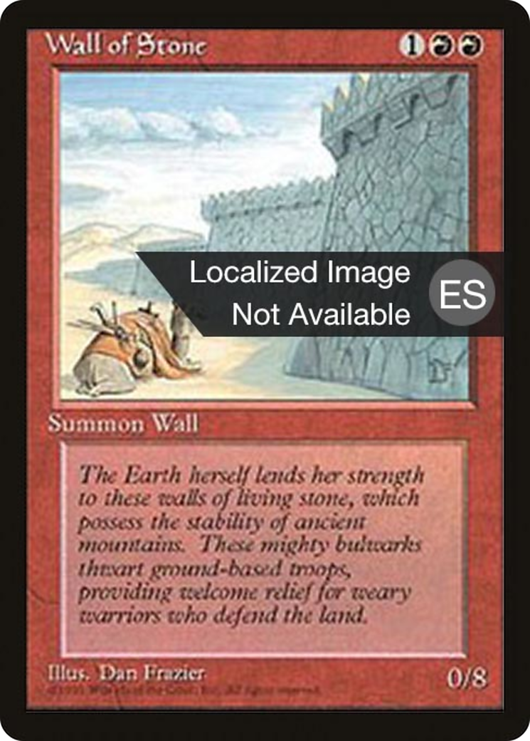 Wall of Stone (4BB-231) - Fourth Edition Foreign Black Border