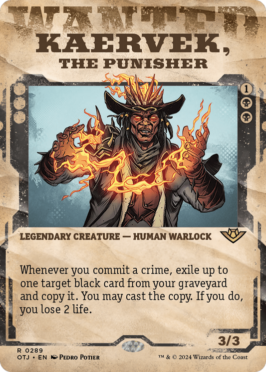 Kaervek, the Punisher (OTJ-289) - Outlaws of Thunder Junction: (Showcase) (Borderless) Foil