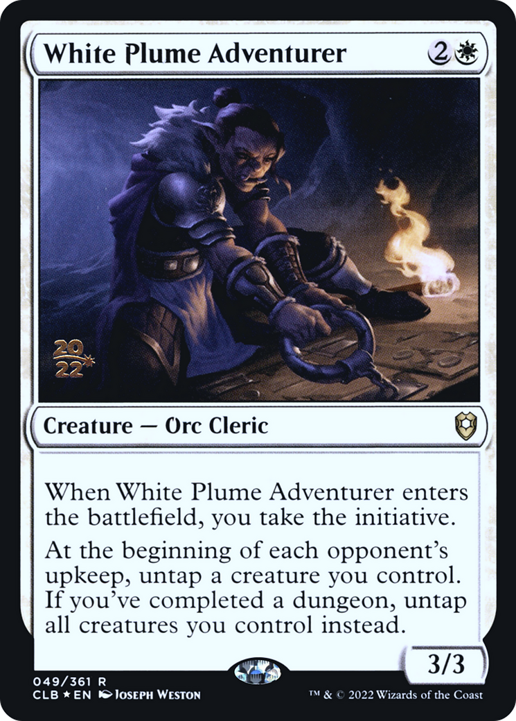 White Plume Adventurer (PRE-49S) - Battle for Baldur's Gate Promos (Prerelease) Foil