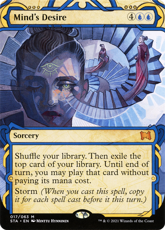 Mind's Desire (STA-017) - Strixhaven Mystical Archive: (Showcase) (Borderless)