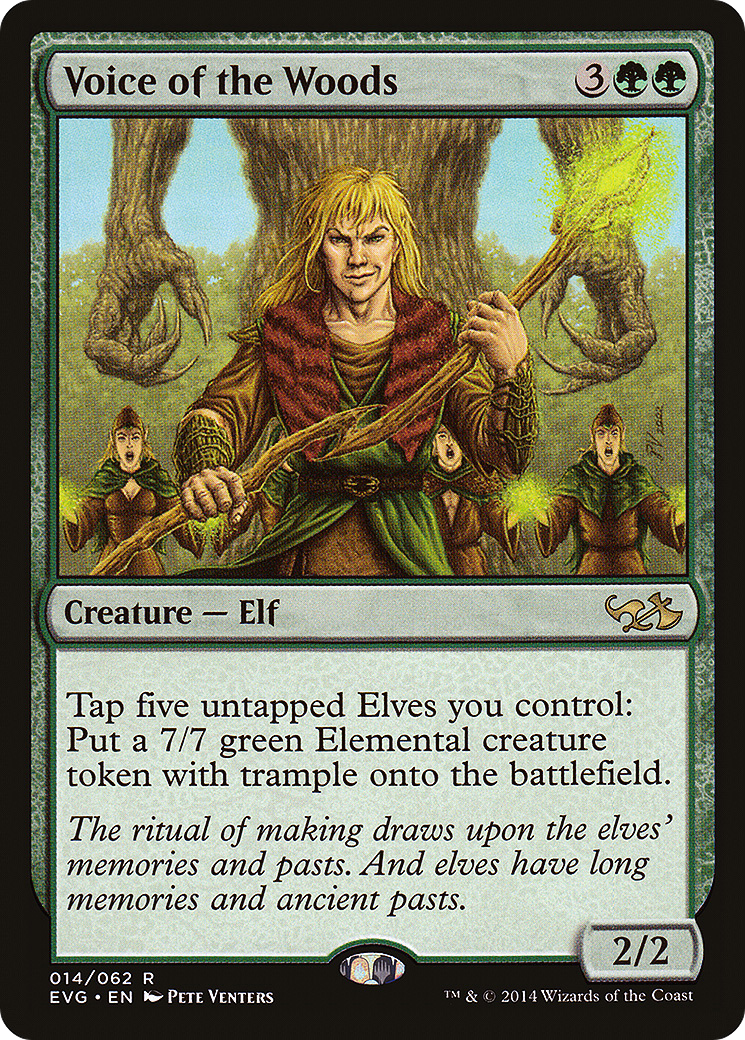 Voice of the Woods  (DD3-) - Duel Decks Anthology: Elves vs. Goblins Foil
