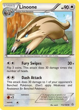 Linoone 112 - XY  Primal Clash Normal - Uncommon
