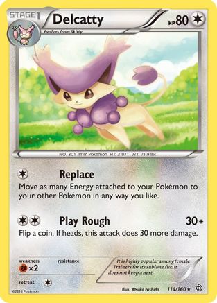 Delcatty 114/160 - Primal Clash Reverse Holofoil