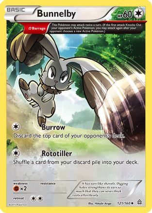 Bunnelby (Omega) (121/160) - XY  Primal Clash  - Uncommon