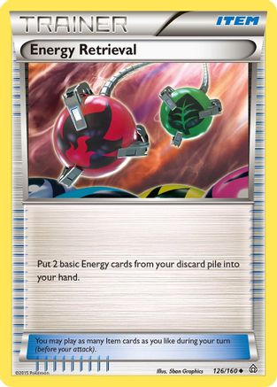 Energy Retrieval 126/160 - XY  Primal Clash Normal - Uncommon