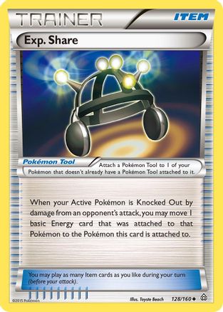 Exp. Share 128/160 - XY  Primal Clash Reverse Holofoil - Uncommon